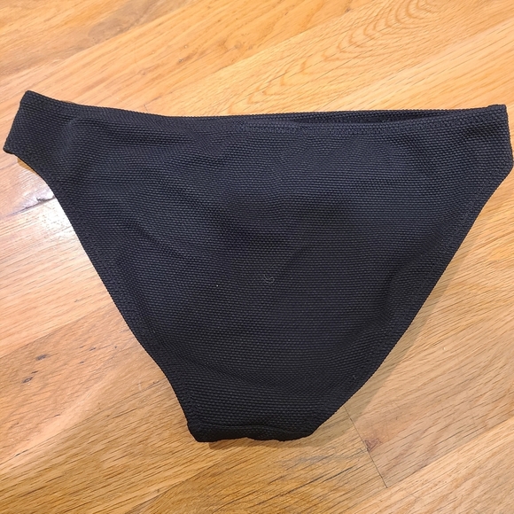 Whistles Black Textured Bikini Bottoms - Picture 2 of 4